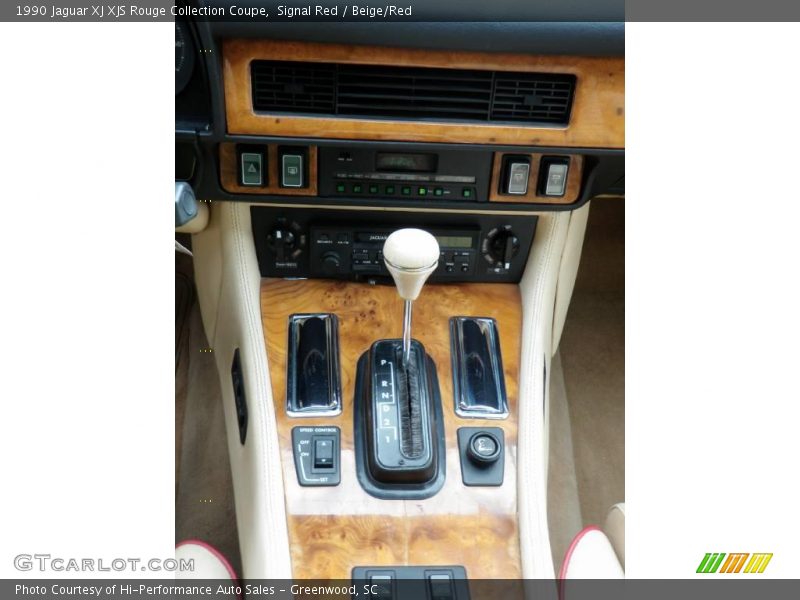 Signal Red / Beige/Red 1990 Jaguar XJ XJS Rouge Collection Coupe