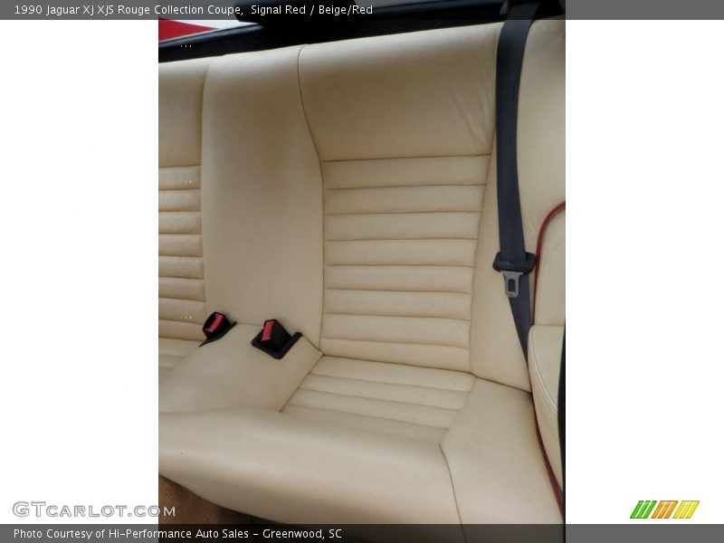 Signal Red / Beige/Red 1990 Jaguar XJ XJS Rouge Collection Coupe