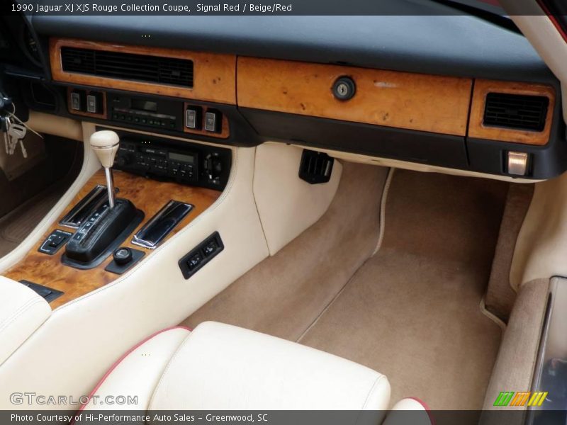 Signal Red / Beige/Red 1990 Jaguar XJ XJS Rouge Collection Coupe