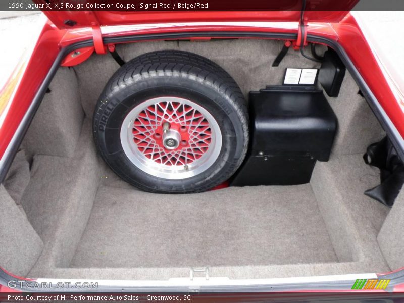 Signal Red / Beige/Red 1990 Jaguar XJ XJS Rouge Collection Coupe