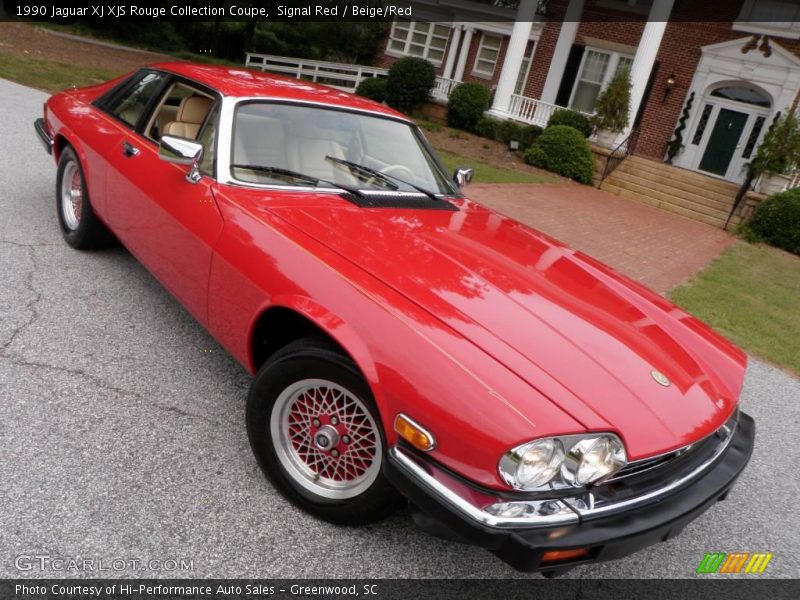 Signal Red / Beige/Red 1990 Jaguar XJ XJS Rouge Collection Coupe