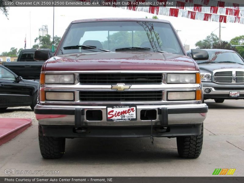 Dark Hunt Club Red Metallic / Dark Red 1995 Chevrolet C/K 2500 K2500 Extended Cab 4x4