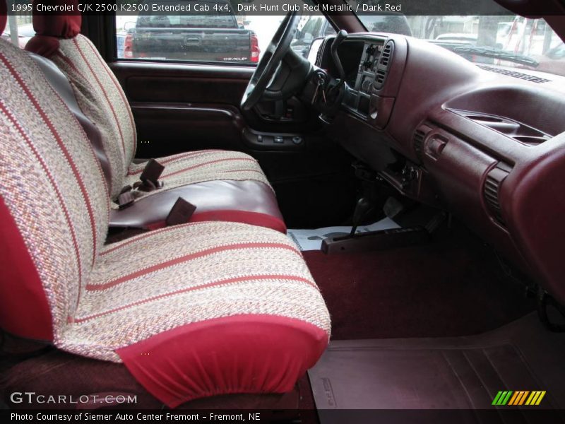 Dark Hunt Club Red Metallic / Dark Red 1995 Chevrolet C/K 2500 K2500 Extended Cab 4x4