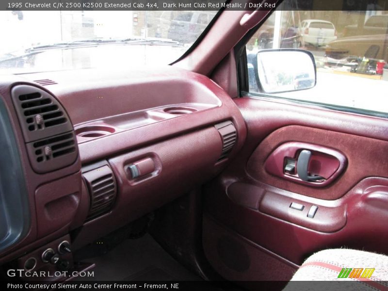 Dark Hunt Club Red Metallic / Dark Red 1995 Chevrolet C/K 2500 K2500 Extended Cab 4x4