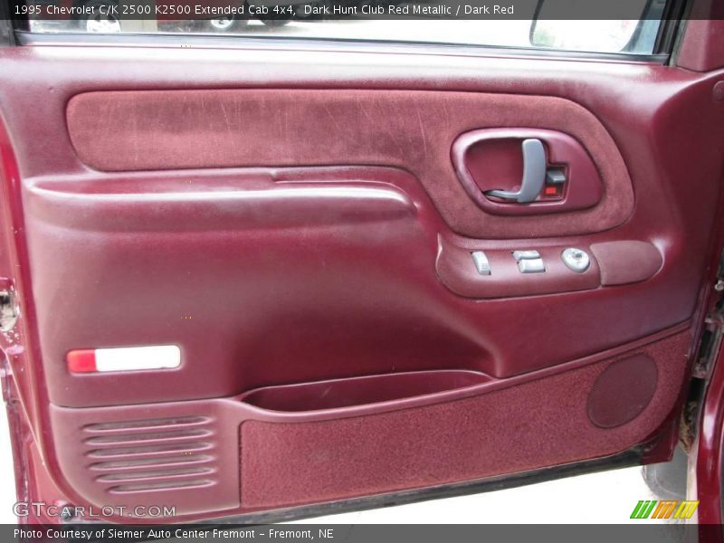 Dark Hunt Club Red Metallic / Dark Red 1995 Chevrolet C/K 2500 K2500 Extended Cab 4x4