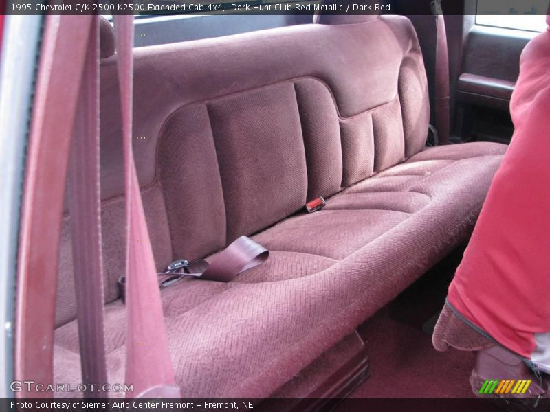 Dark Hunt Club Red Metallic / Dark Red 1995 Chevrolet C/K 2500 K2500 Extended Cab 4x4