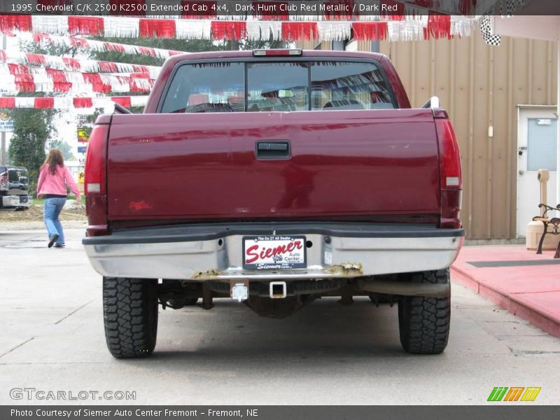 Dark Hunt Club Red Metallic / Dark Red 1995 Chevrolet C/K 2500 K2500 Extended Cab 4x4