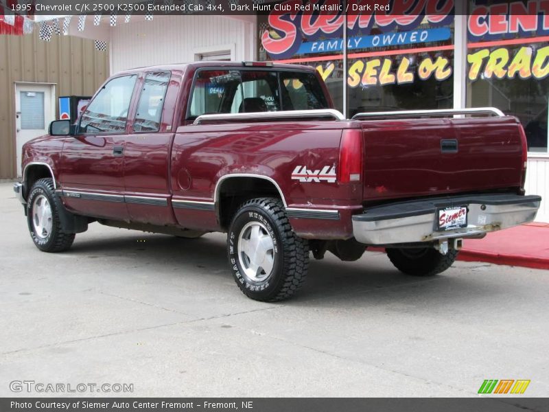 Dark Hunt Club Red Metallic / Dark Red 1995 Chevrolet C/K 2500 K2500 Extended Cab 4x4