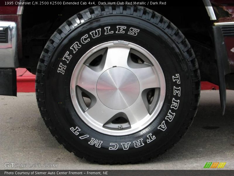 Dark Hunt Club Red Metallic / Dark Red 1995 Chevrolet C/K 2500 K2500 Extended Cab 4x4
