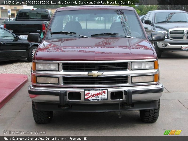 Dark Hunt Club Red Metallic / Dark Red 1995 Chevrolet C/K 2500 K2500 Extended Cab 4x4