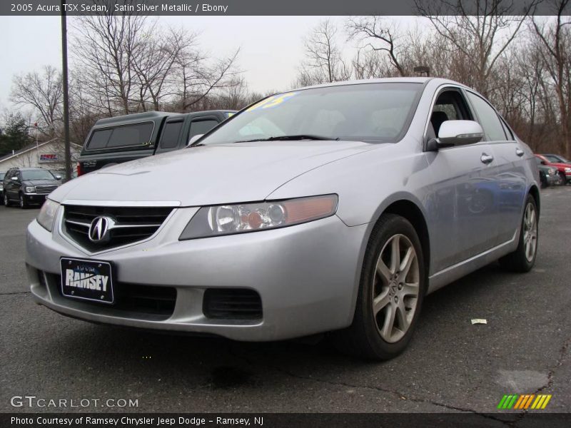 Satin Silver Metallic / Ebony 2005 Acura TSX Sedan