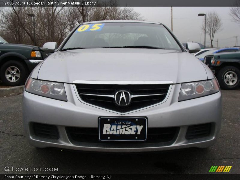 Satin Silver Metallic / Ebony 2005 Acura TSX Sedan