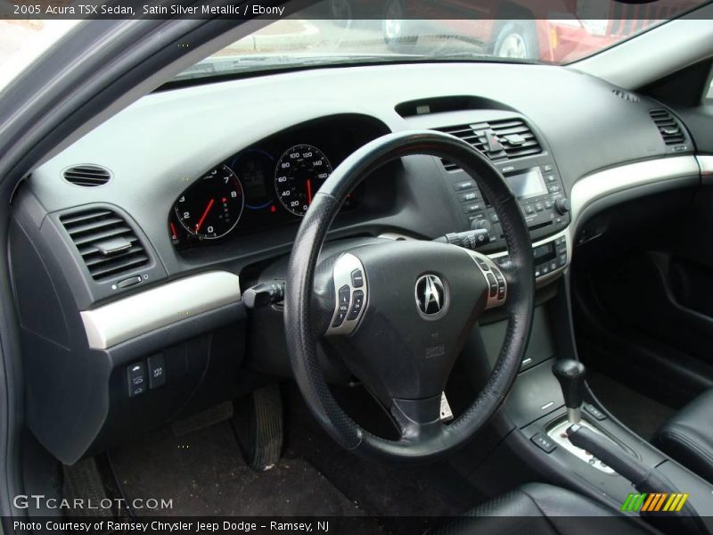 Satin Silver Metallic / Ebony 2005 Acura TSX Sedan