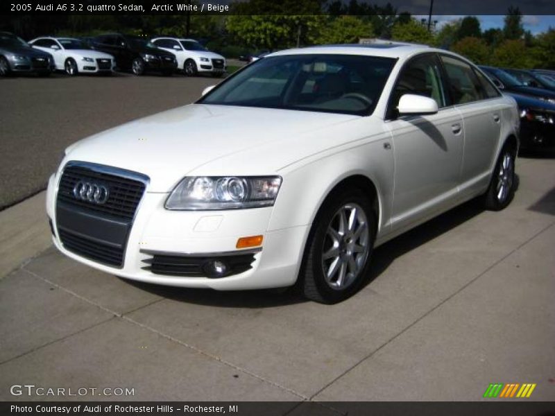 Arctic White / Beige 2005 Audi A6 3.2 quattro Sedan