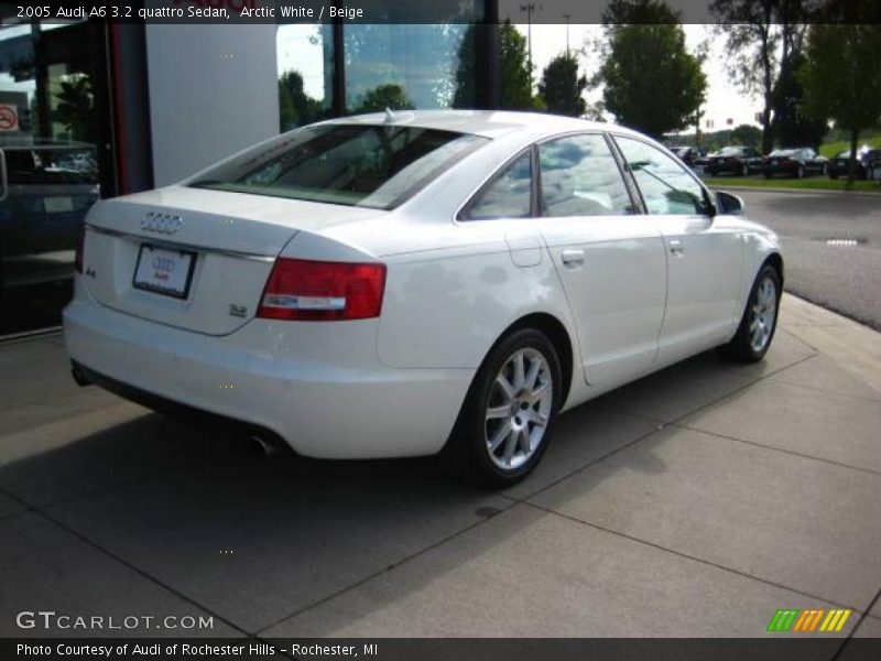Arctic White / Beige 2005 Audi A6 3.2 quattro Sedan