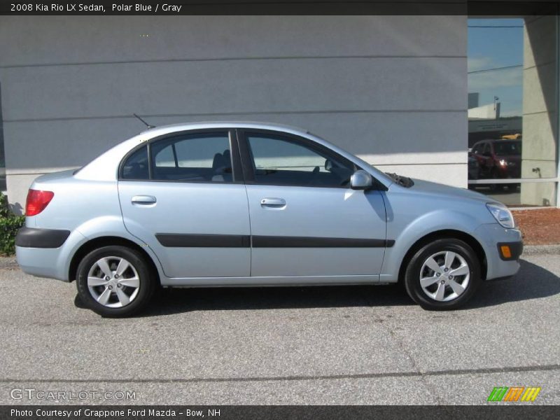 Polar Blue / Gray 2008 Kia Rio LX Sedan