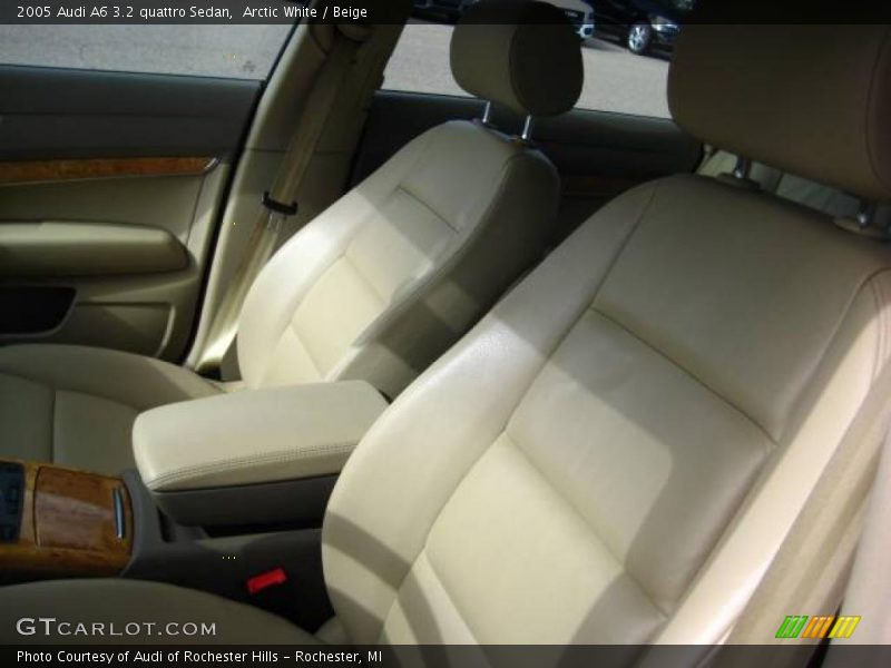 Arctic White / Beige 2005 Audi A6 3.2 quattro Sedan