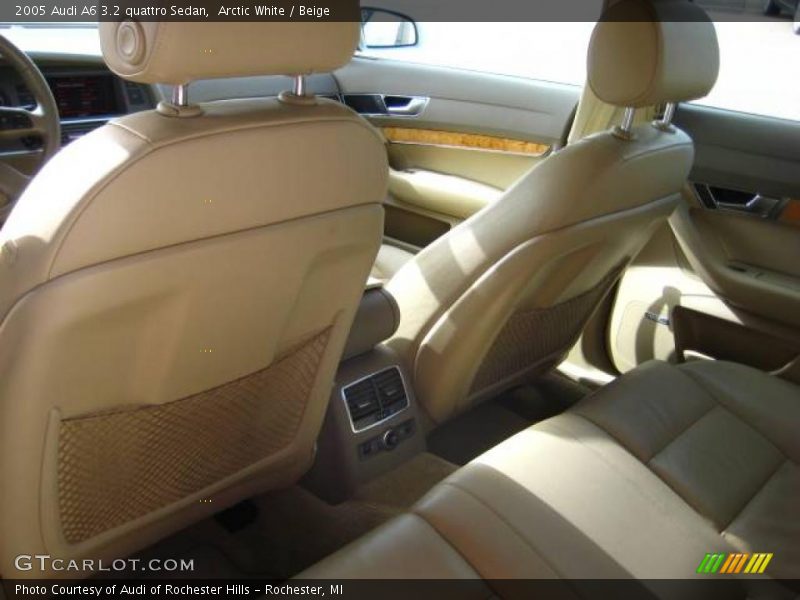 Arctic White / Beige 2005 Audi A6 3.2 quattro Sedan