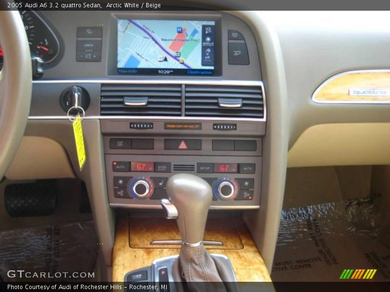 Arctic White / Beige 2005 Audi A6 3.2 quattro Sedan