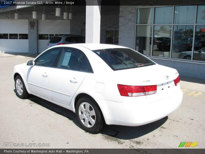 Arctic White / Beige 2007 Hyundai Sonata GLS