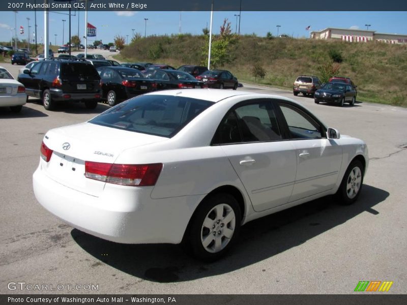 Arctic White / Beige 2007 Hyundai Sonata GLS