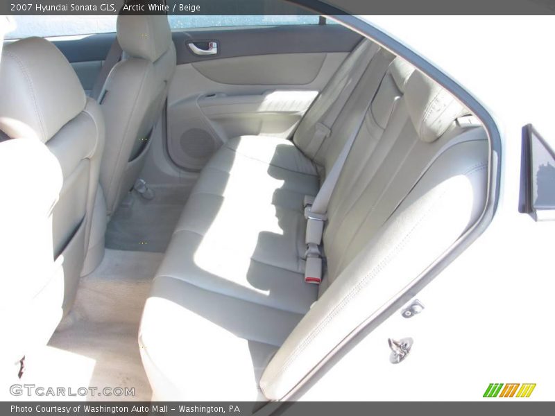 Arctic White / Beige 2007 Hyundai Sonata GLS
