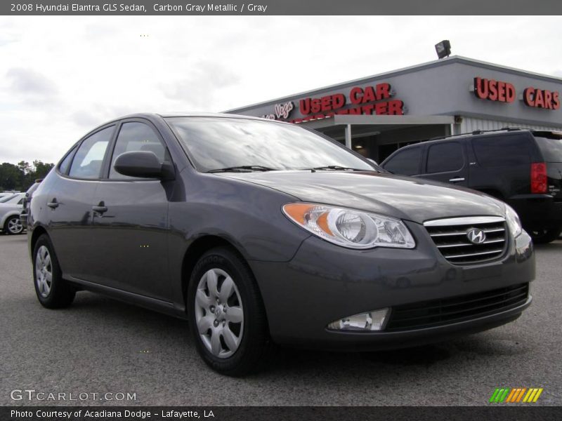 Carbon Gray Metallic / Gray 2008 Hyundai Elantra GLS Sedan