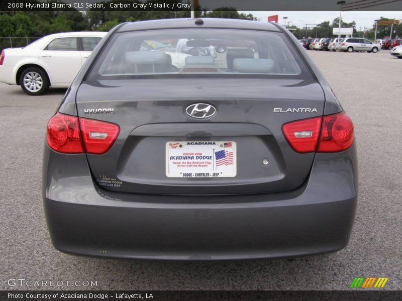 Carbon Gray Metallic / Gray 2008 Hyundai Elantra GLS Sedan