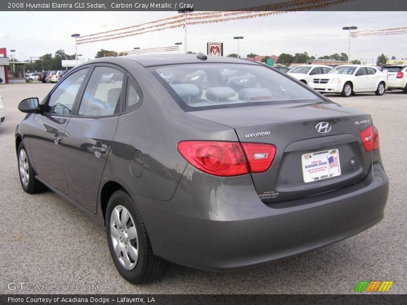 Carbon Gray Metallic / Gray 2008 Hyundai Elantra GLS Sedan