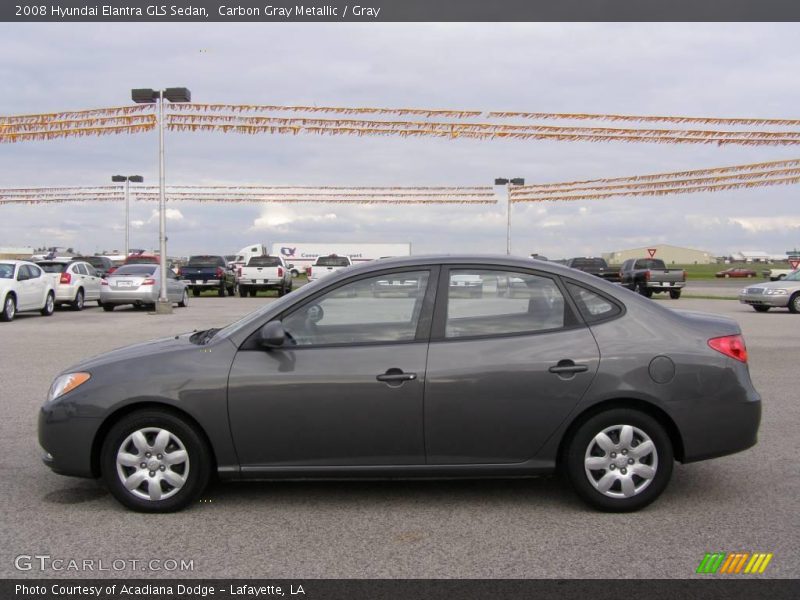 Carbon Gray Metallic / Gray 2008 Hyundai Elantra GLS Sedan