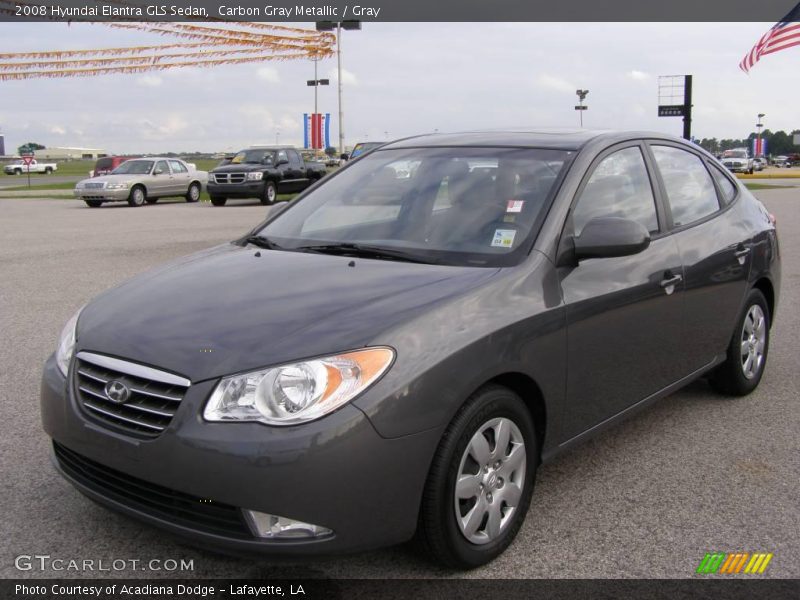 Carbon Gray Metallic / Gray 2008 Hyundai Elantra GLS Sedan