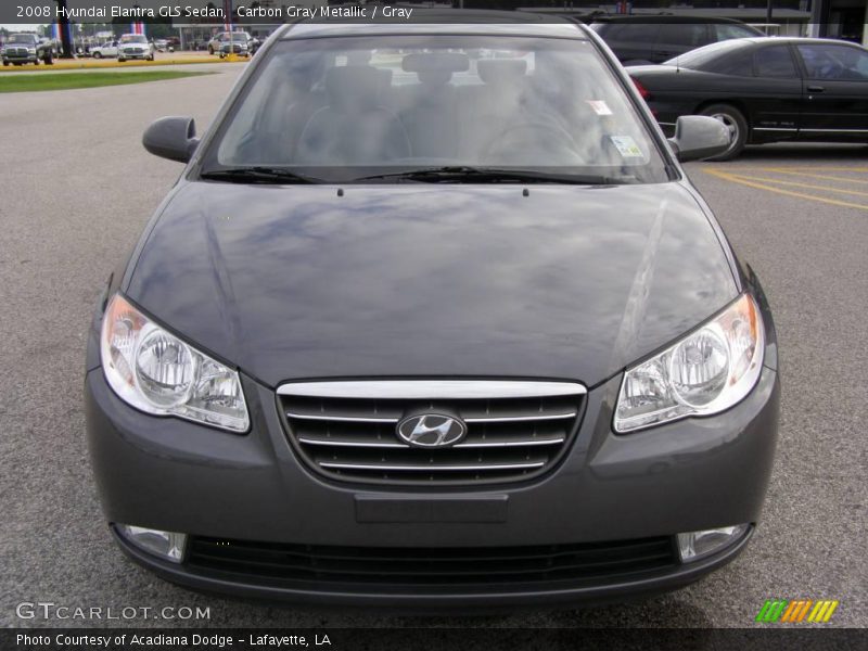 Carbon Gray Metallic / Gray 2008 Hyundai Elantra GLS Sedan
