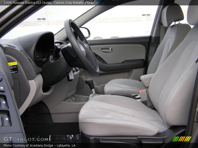 Carbon Gray Metallic / Gray 2008 Hyundai Elantra GLS Sedan