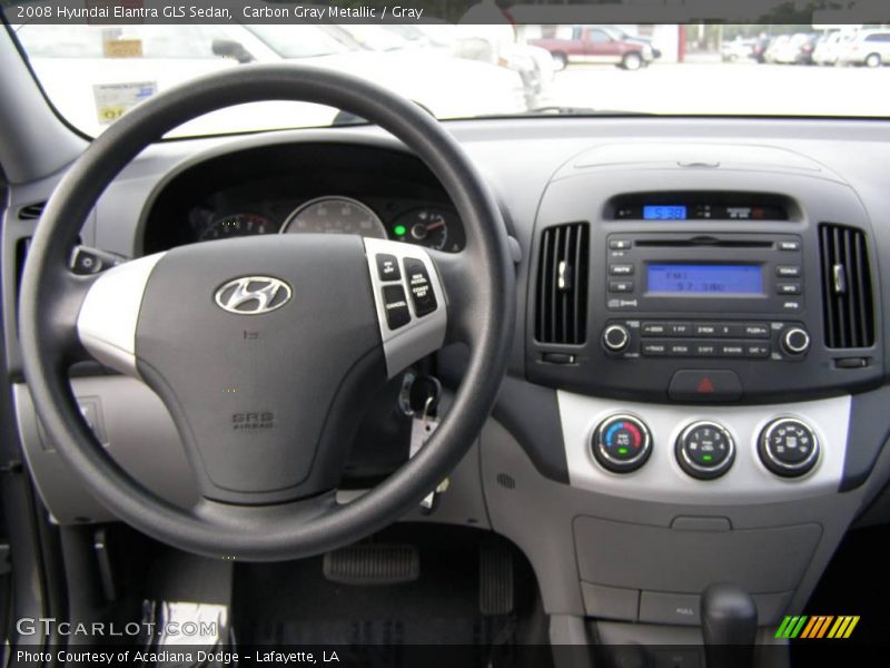 Carbon Gray Metallic / Gray 2008 Hyundai Elantra GLS Sedan