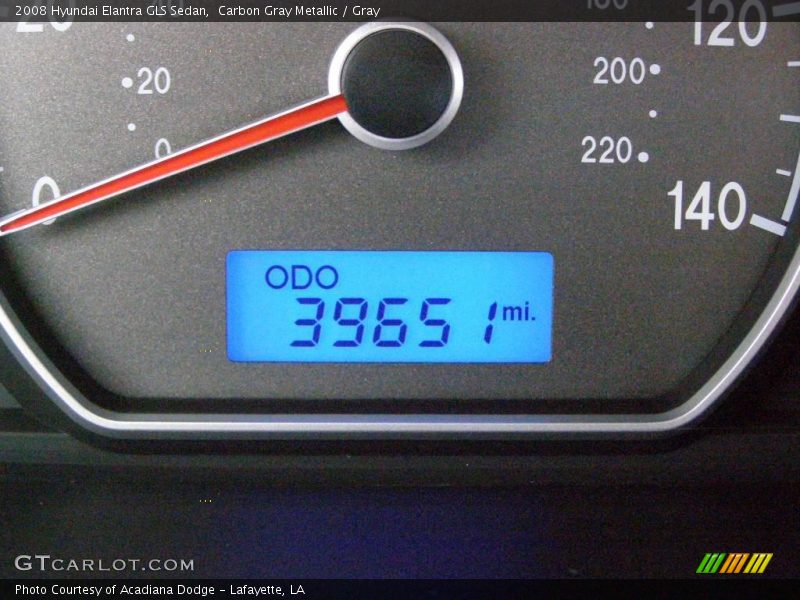 Carbon Gray Metallic / Gray 2008 Hyundai Elantra GLS Sedan