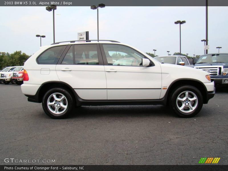 Alpine White / Beige 2003 BMW X5 3.0i
