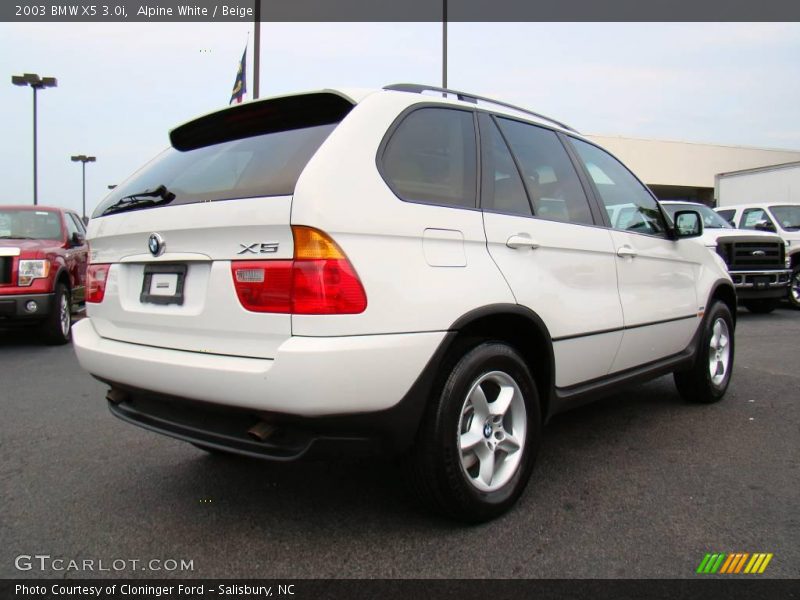 Alpine White / Beige 2003 BMW X5 3.0i