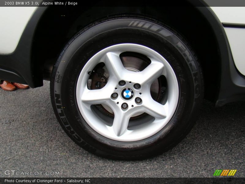 Alpine White / Beige 2003 BMW X5 3.0i