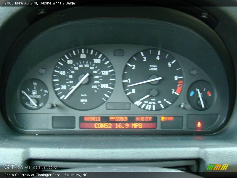 Alpine White / Beige 2003 BMW X5 3.0i