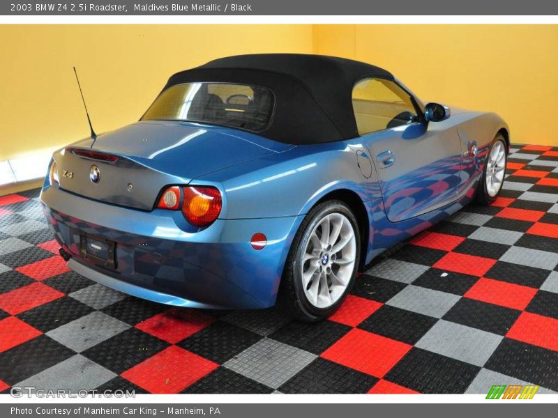 Maldives Blue Metallic / Black 2003 BMW Z4 2.5i Roadster