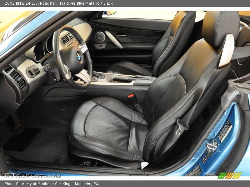 Maldives Blue Metallic / Black 2003 BMW Z4 2.5i Roadster