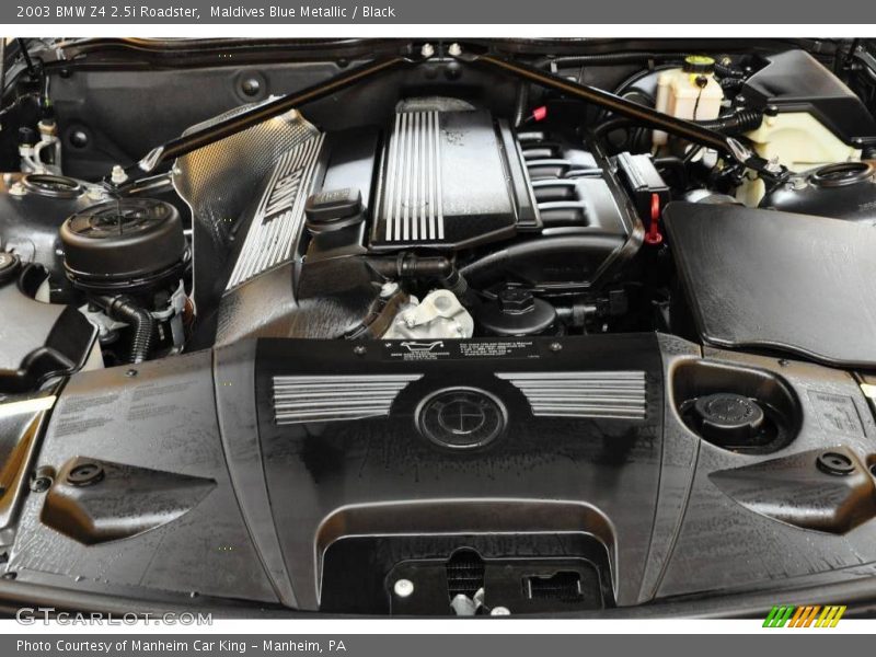 Maldives Blue Metallic / Black 2003 BMW Z4 2.5i Roadster