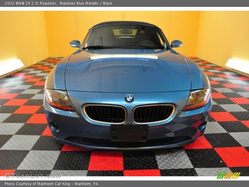 Maldives Blue Metallic / Black 2003 BMW Z4 2.5i Roadster