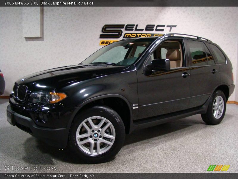 Black Sapphire Metallic / Beige 2006 BMW X5 3.0i