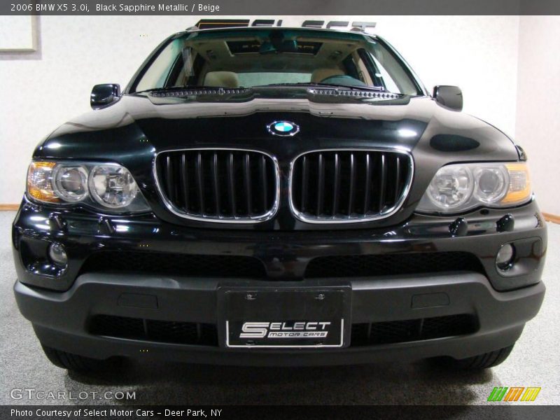 Black Sapphire Metallic / Beige 2006 BMW X5 3.0i