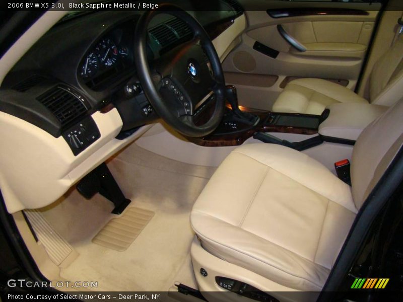 Black Sapphire Metallic / Beige 2006 BMW X5 3.0i