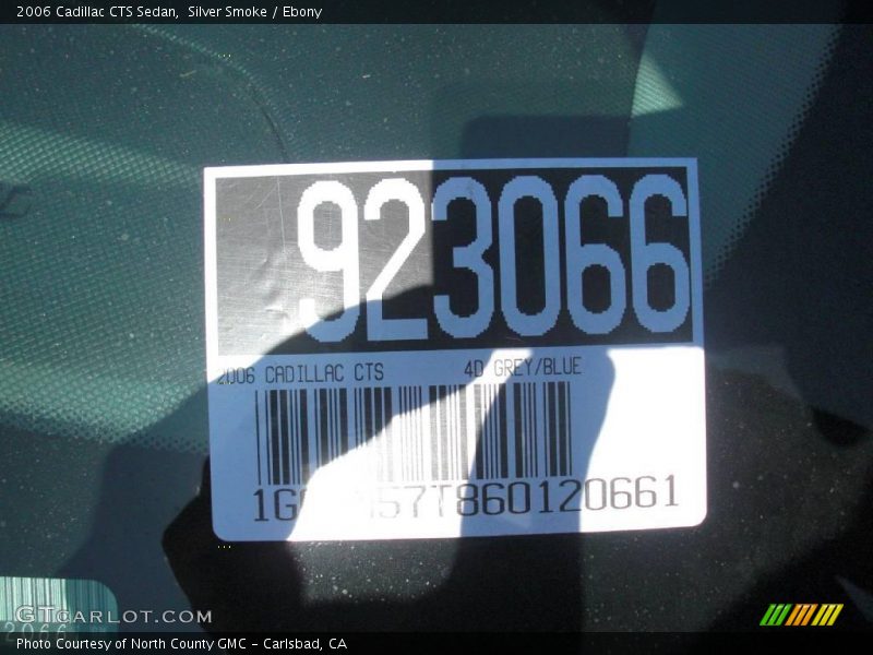 Silver Smoke / Ebony 2006 Cadillac CTS Sedan