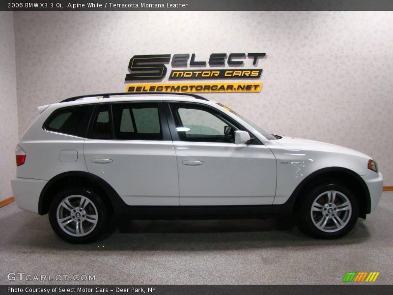 Alpine White / Terracotta Montana Leather 2006 BMW X3 3.0i