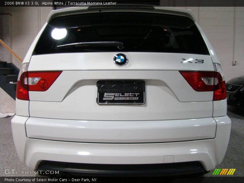 Alpine White / Terracotta Montana Leather 2006 BMW X3 3.0i
