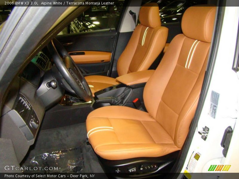 Alpine White / Terracotta Montana Leather 2006 BMW X3 3.0i
